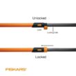 Fiskars 393981-1002 PowerLever 1-1/8 in. Cut Capacity Steel Saw Blade 15 in. Fiberglass Pole 14 ft. Tree Pruner Fiskars 393981-1002 PowerLever 1-1/8 in. Cut Capacity Steel Saw Blade 15 in. Fiberglass Pole 14 ft. Tree Pruner