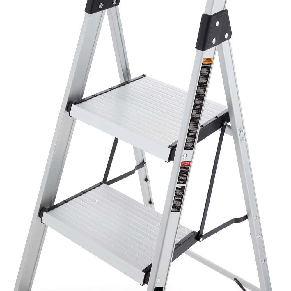 Gorilla Ladders GLA-4XB 4 .5 ft. Aluminum Dual Platform Step Ladder with Project Bucket (9 ft. Reach), 250 lbs. Capacity Type I Duty Rating Gorilla Ladders GLA-4XB 4 .5 ft. Aluminum Dual Platform Step Ladder with Project Bucket (9 ft. Reach), 250 lbs. Capacity Type I Duty Rating - Image 8