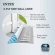 Intex 26700EH 10 ft. x 30 in. Prism Frame Steel Above Ground Outdoor Swimming Pool