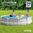 Intex 26700EH 10 ft. x 30 in. Prism Frame Steel Above Ground Outdoor Swimming Pool