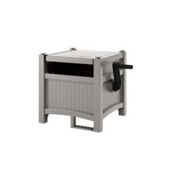 Suncast 7029956 100 ft. Hose Hideaway Dove Gray