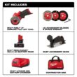 Milwaukee 2522-21XC M12 FUEL 12V 3 in. Lithium-Ion Brushless Cordless Cut Off Saw Kit with One 4.0 Ah Battery Charger and Bag