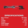 Milwaukee 2560-20 M12 FUEL 12V 3/8 in. Lithium-Ion Brushless Cordless Extended Reach Ratchet (Tool-Only)
