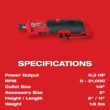 Milwaukee 2486-20 M12 FUEL 12V Lithium-Ion Brushless Cordless 1/4 in. Straight Die Grinder (Tool-Only)