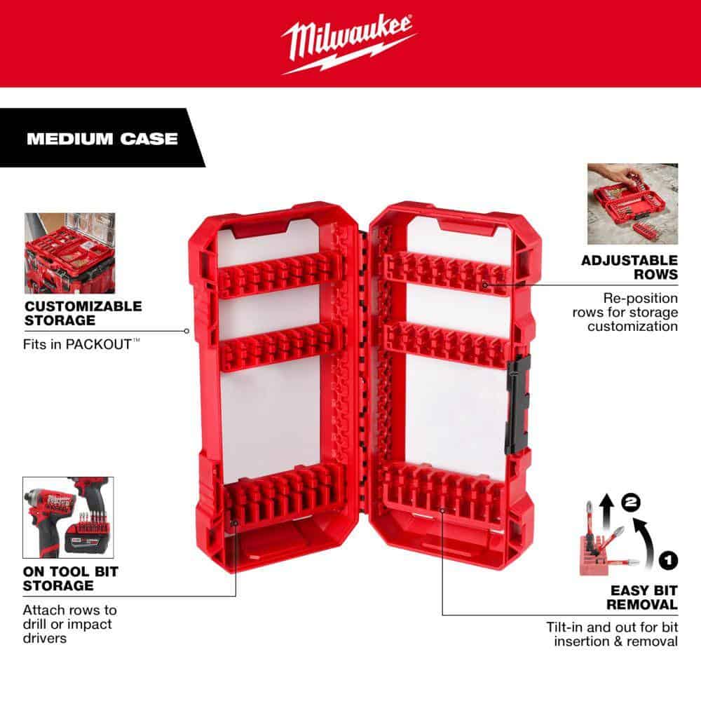 Milwaukee 48-32-5151 SHOCKWAVE Impact Duty Alloy Steel Screw Driver Bit Set (70-Piece) Milwaukee 48-32-5151 SHOCKWAVE Impact Duty Alloy Steel Screw Driver Bit Set (70-Piece) - Image 4