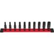 Milwaukee 49-66-7001 SHOCKWAVE 1/4 in. Drive SAE Deep Well 6 Point Impact Socket Set (10-Piece)