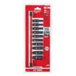 Milwaukee 49-66-7001 SHOCKWAVE 1/4 in. Drive SAE Deep Well 6 Point Impact Socket Set (10-Piece)