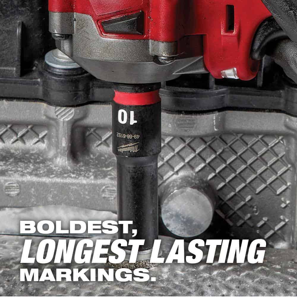 Milwaukee 49-66-7002 SHOCKWAVE 1/4 in. Drive Metric 6 Point Impact Socket Set (14-Piece) Milwaukee 49-66-7002 SHOCKWAVE 1/4 in. Drive Metric 6 Point Impact Socket Set (14-Piece) - Image 4