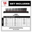 Milwaukee 49-66-7003 SHOCKWAVE 1/4 in. Drive Metric Deep Well 6 Point Impact Socket Set (14-Piece) Milwaukee 49-66-7003 SHOCKWAVE 1/4 in. Drive Metric Deep Well 6 Point Impact Socket Set (14-Piece)