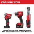 Milwaukee 49-66-7006 SHOCKWAVE 3/8 in. Drive Deep Well 6 Point Impact Socket Set (12-Piece)