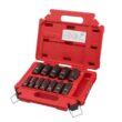 Milwaukee 49-66-7006 SHOCKWAVE 3/8 in. Drive Deep Well 6 Point Impact Socket Set (12-Piece)