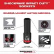 Milwaukee 49-66-7006 SHOCKWAVE 3/8 in. Drive Deep Well 6 Point Impact Socket Set (12-Piece)