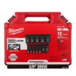 Milwaukee 49-66-7006 SHOCKWAVE 3/8 in. Drive Deep Well 6 Point Impact Socket Set (12-Piece)