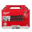 Milwaukee 49-66-7013 SHOCKWAVE 1/2 in. Drive Metric 6 Point Impact Socket Set (14-Piece)