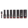 Milwaukee 49-66-7024 SHOCKWAVE Impact Duty 3/8 in. SAE Deep Impact Rated Socket Set (8-Piece)