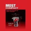 Milwaukee 2552-20 M12 FUEL 12V Lithium-Ion Brushless Cordless Stubby 1/4 in. Impact Wrench (Tool-Only)
