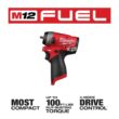 Milwaukee 2552-20 M12 FUEL 12V Lithium-Ion Brushless Cordless Stubby 1/4 in. Impact Wrench (Tool-Only)