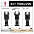 Milwaukee 49-10-9211 Multi-Tool Oscillating Blade Kit (5-Piece)