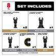 Milwaukee 49-10-9212 Oscillating Multi-Tool Blade Kit (8-Piece)