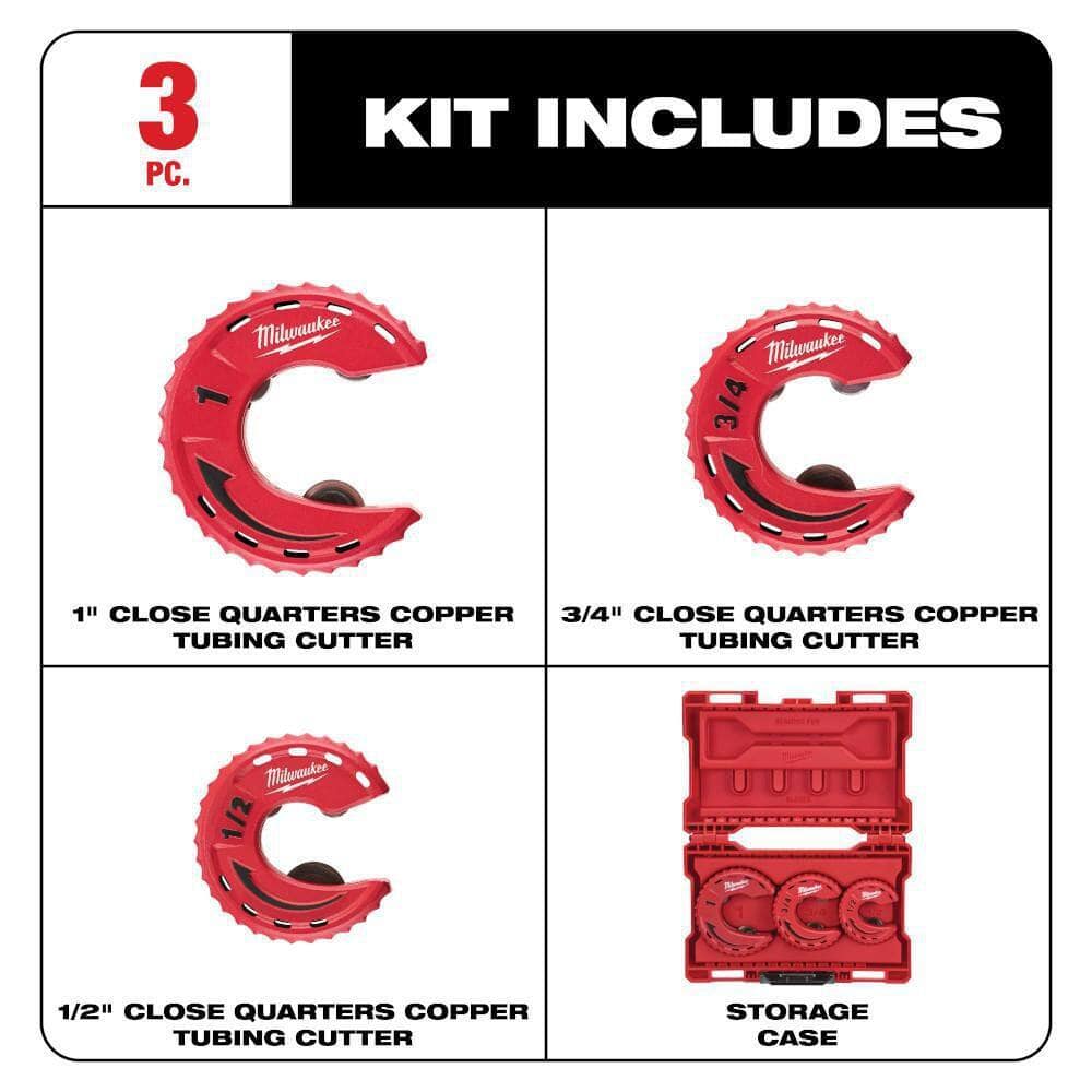 Milwaukee 48-22-4263 Close Quarters Tubing Cutter Set (3-Piece) Milwaukee 48-22-4263 Close Quarters Tubing Cutter Set (3-Piece) - Image 14