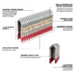 Milwaukee MPU112-960 1-1/2 in. 9-Gauge Galvanized Staples for M18 FUEL Utility Fencing Stapler (960 Per Box)