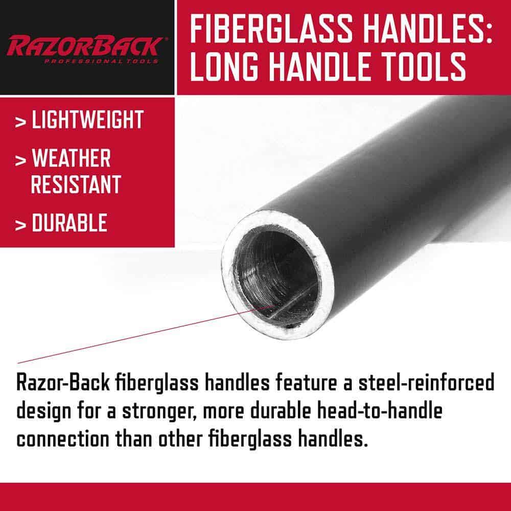 Razor-Back 10000-03684 51 in. Fiberglass Handle 24-Tine Steel Rake (Pack of 2) Razor-Back 10000-03684 51 in. Fiberglass Handle 24-Tine Steel Rake (Pack of 2) - Image 6