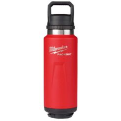 Milwaukee 48-22-8397R PACKOUT Red 36 oz. Insulated Bottle with Chug Lid