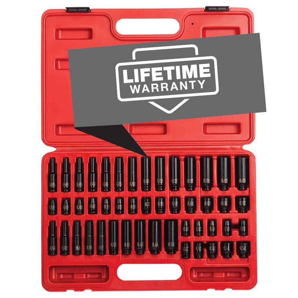 SUNEX TOOLS 1848 1/4 in. Drive SAE and Metric Impact Socket Set (48-Piece) SUNEX TOOLS 1848 1/4 in. Drive SAE and Metric Impact Socket Set (48-Piece) - Image 2