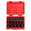 SUNEX TOOLS 2640 1/2 in. Drive SAE Impact Socket Set (19-Piece)