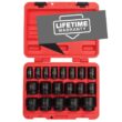 SUNEX TOOLS 2640 1/2 in. Drive SAE Impact Socket Set (19-Piece)