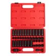 SUNEX TOOLS 3342 3/8 in. Drive SAE and Metric Master Impact Socket Set (42-Piece)