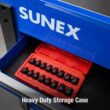 SUNEX TOOLS 3646 3/8 in. Drive Stubby Impact Hex Driver SAE and Metric Set (16-Piece)