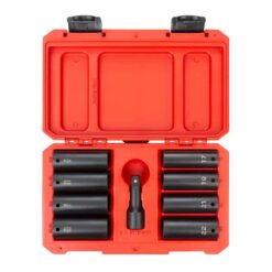 TEKTON SID92415 1/2 in. Drive Impact Lug Nut Socket Set (9-Piece)