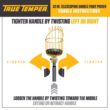 True Temper 2324500 62 in. Aluminum Telescoping Handle 10 ft. Fruit Picker