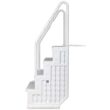 Aqua Select Everest in Pool Steps for Above Ground Swimming Pools, White