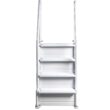 Aqua Select Everest in Pool Steps for Above Ground Swimming Pools, White