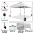 CROWN SHADES Canopy Tent, 10 x 10 Foot Portable Pop Up Outdoor Shelter, White CROWN SHADES Canopy Tent, 10 x 10 Foot Portable Pop Up Outdoor Shelter, White