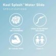 Intex Kool Splash Inflatable Water Slide Play Center for Outdoor Swimming Pool and Backyard with Built in Sprayer, Handles, and Stairs, Red