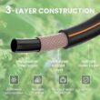 Giraffe Tools Garden Hose 100ft x 5/8", Water Hose Heavy Duty, Flexible, Lightweight Hybrid Hose