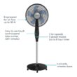 Rowenta VU4510 Pedestal Fan, Extreme Outdoor Fan with Remote, 65 Inches