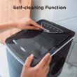 Silonn Ice Maker Countertop, 9 Cubes Ready in 6 Mins, 26lbs in 24Hrs, Self-Cleaning Ice Machine
