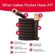 Pocket Hose Copper Bullet With Thumb Spray Nozzle AS-SEEN-ON-TV Expands to 75 ft