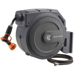 Giraffe Tools Retractable Garden Hose Reel 1/2 Inch x 130 ft