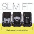 Baby Trend Trooper 3-in-1 Convertible Car Seat, Dash Black