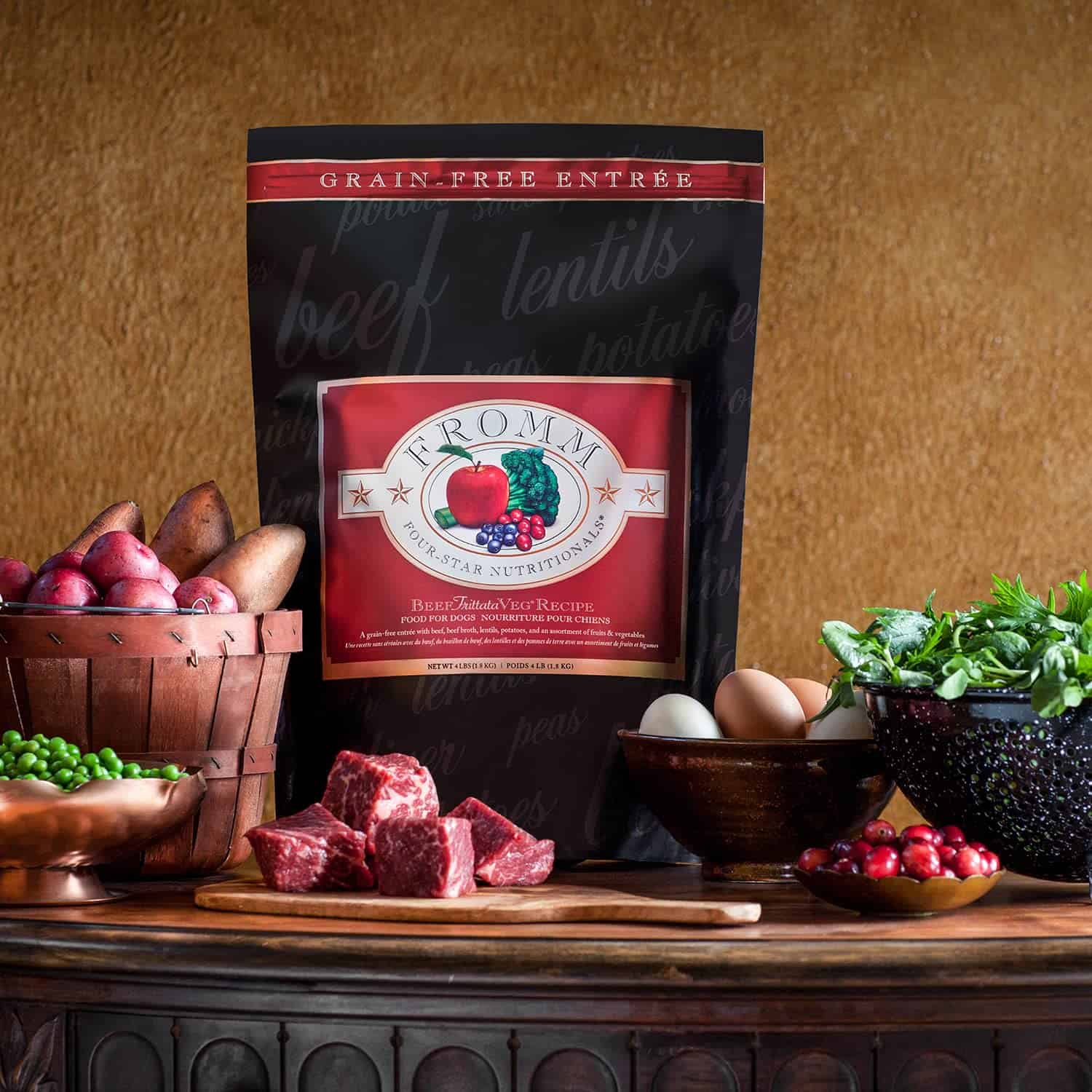 Fromm Four-Star Nutritionals Beef Frittata Veg Dog Food - Premium Dry Dog Food - Beef Recipe - 26 lb Fromm Four-Star Nutritionals Beef Frittata Veg Dog Food - Premium Dry Dog Food - Beef Recipe - 26 lb - Image 4
