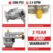 OEM Technologies 90028 Horizontal Axial Cam Replacement Pressure Washer Pump Kit, 3300 PSI, 2.4 GPM, 3/4" Shaft OEM Technologies 90028 Horizontal Axial Cam Replacement Pressure Washer Pump Kit, 3300 PSI, 2.4 GPM, 3/4" Shaft