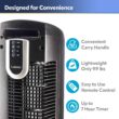 Lasko 2511 Oscillating Tower Fan, 3 Quiet Speeds, Timer, Remote Control, for Bedroom, Kitchen, Office, 36", Black