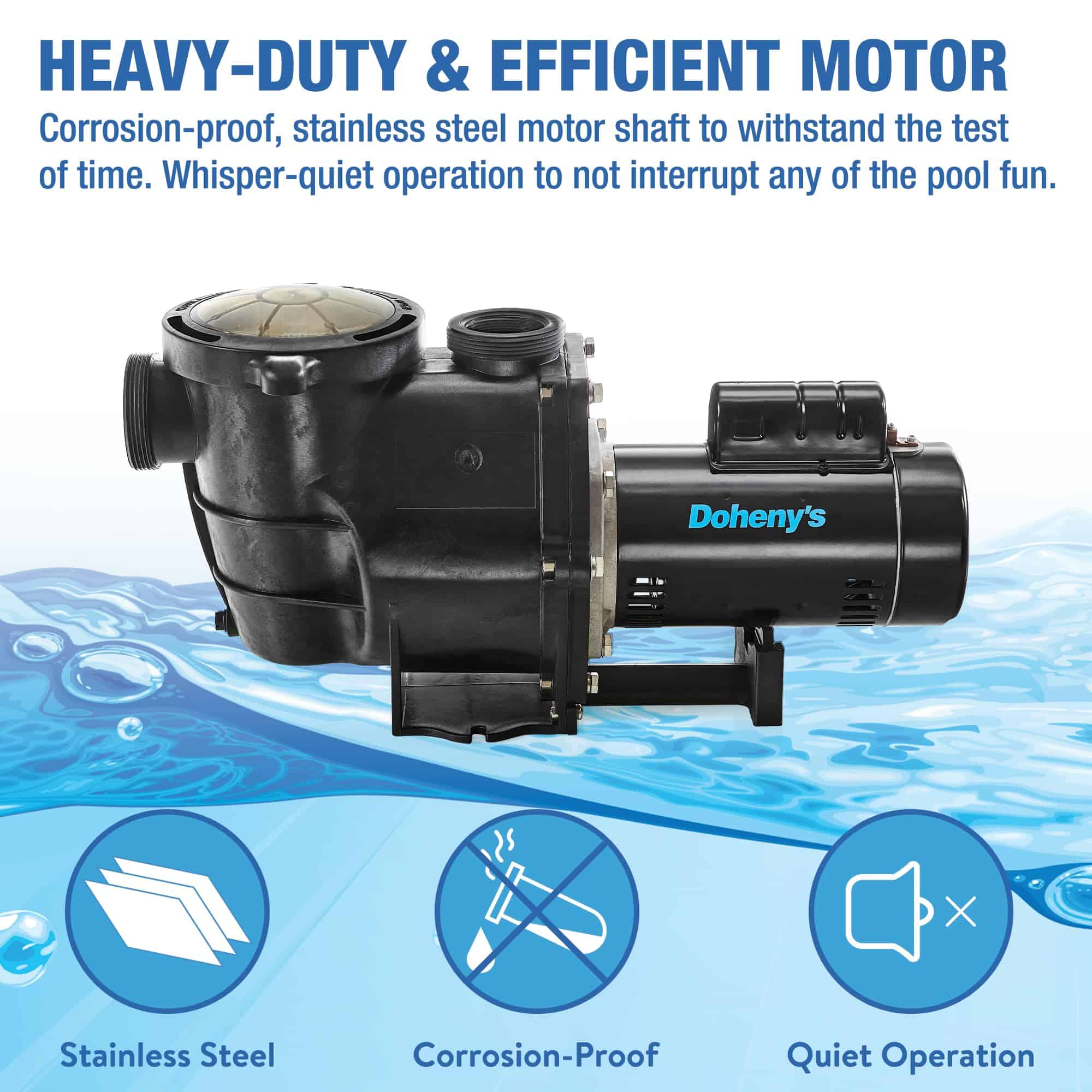Doheny's Inground Pool Pump, 115/230V, 1 HP (0.9 THP) Doheny's Inground Pool Pump, 115/230V, 1 HP (0.9 THP) - Image 7