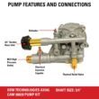 OEM Technologies 90028 Horizontal Axial Cam Replacement Pressure Washer Pump Kit, 3300 PSI, 2.4 GPM, 3/4" Shaft OEM Technologies 90028 Horizontal Axial Cam Replacement Pressure Washer Pump Kit, 3300 PSI, 2.4 GPM, 3/4" Shaft