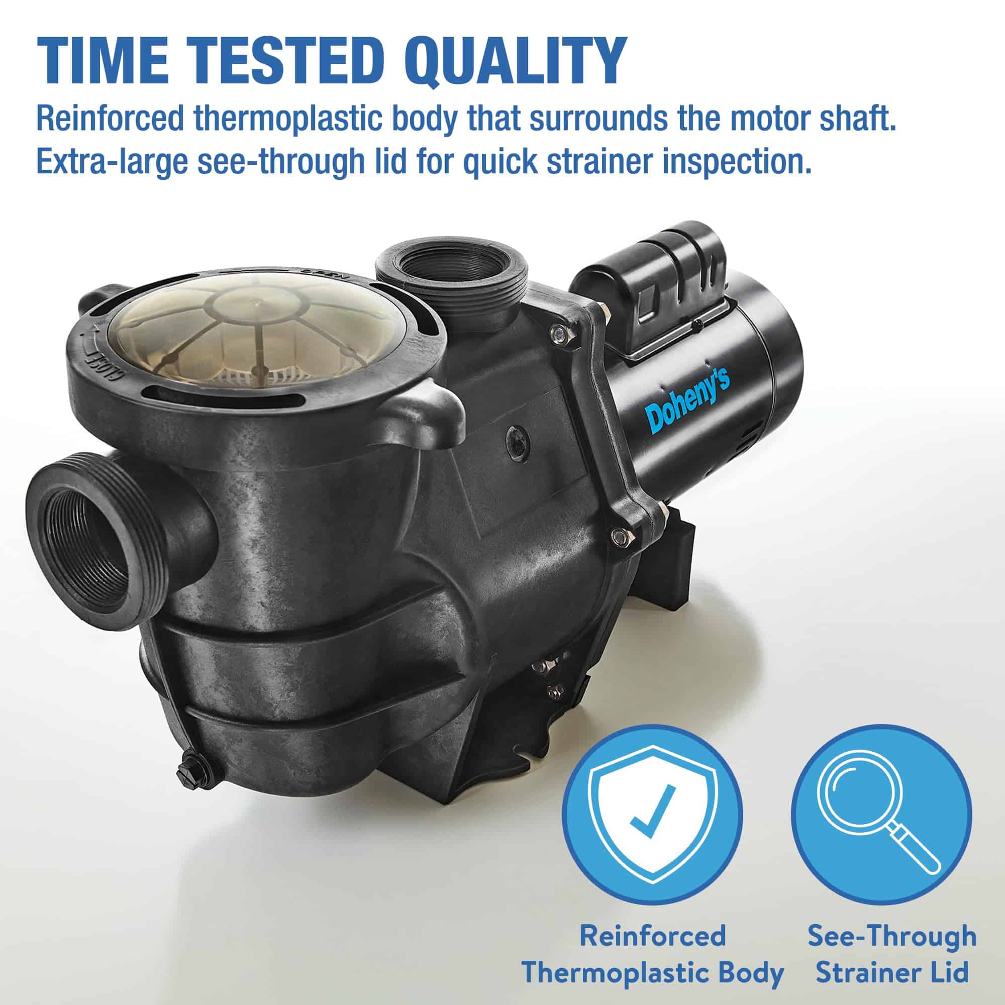 Doheny's Inground Pool Pump, 115/230V, 1 HP (0.9 THP) Doheny's Inground Pool Pump, 115/230V, 1 HP (0.9 THP) - Image 6